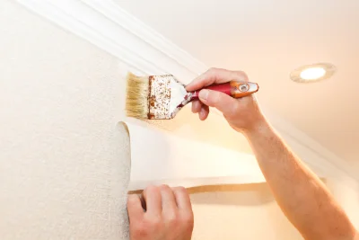 Pose de papier peint à Vouillon — revêtements muraux et toiles de verre